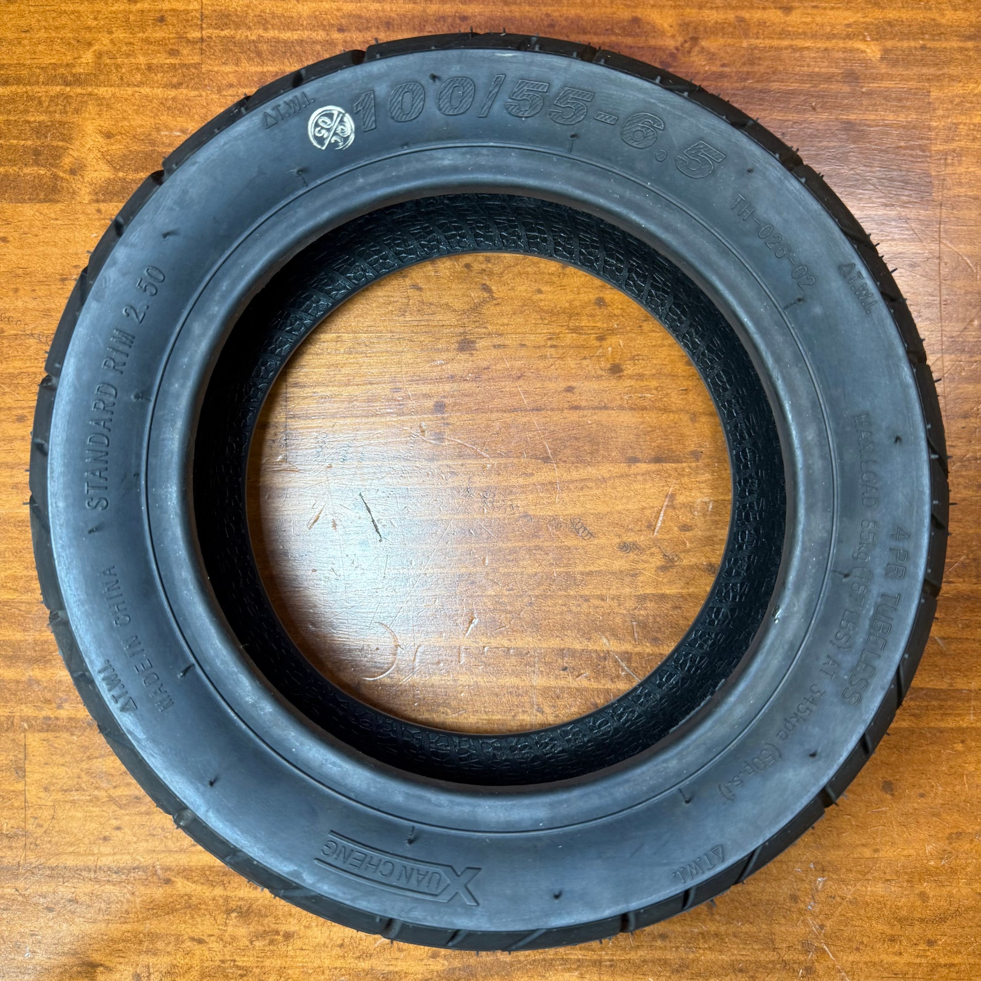 100/55-6.5 Road Tyre - 11 Inch Top