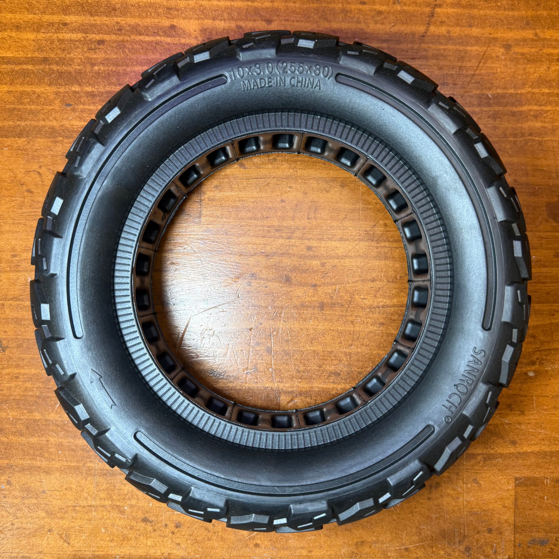 10x3 Solid Electric Scooter Tyre (42mm) Top