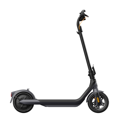 Segway Ninebot E2 Pro electric scooter, full right side view on white