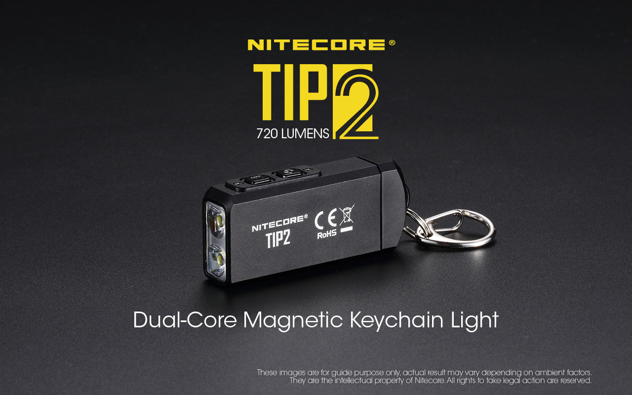 Nitecore TIP 2 720 流明 USB 充電鑰匙圈手電筒