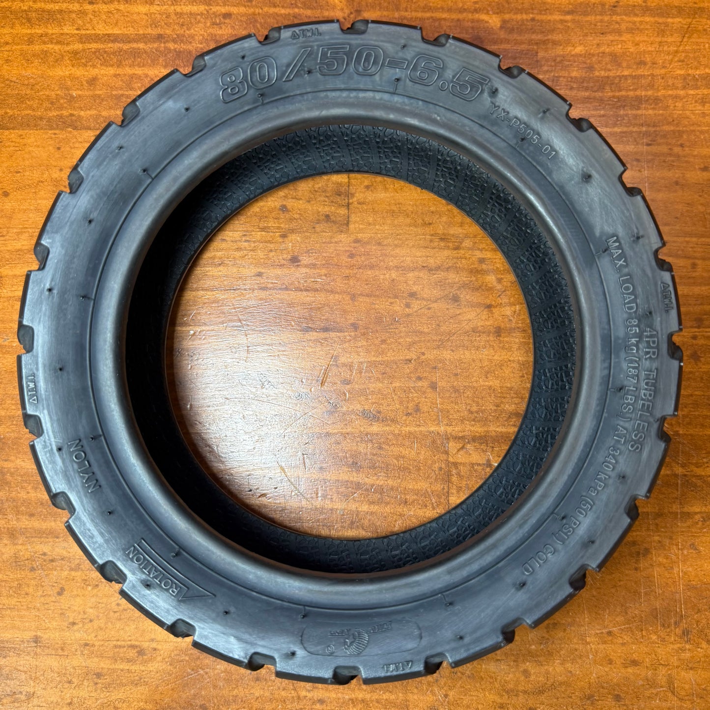 80/50-6.5 Semi Off Road Tyre Top