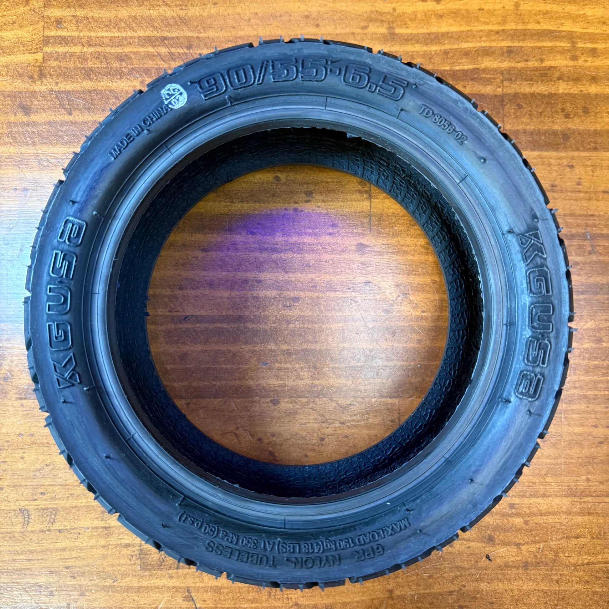 90/55-6.5 Road Tyre - 11 Inch Top