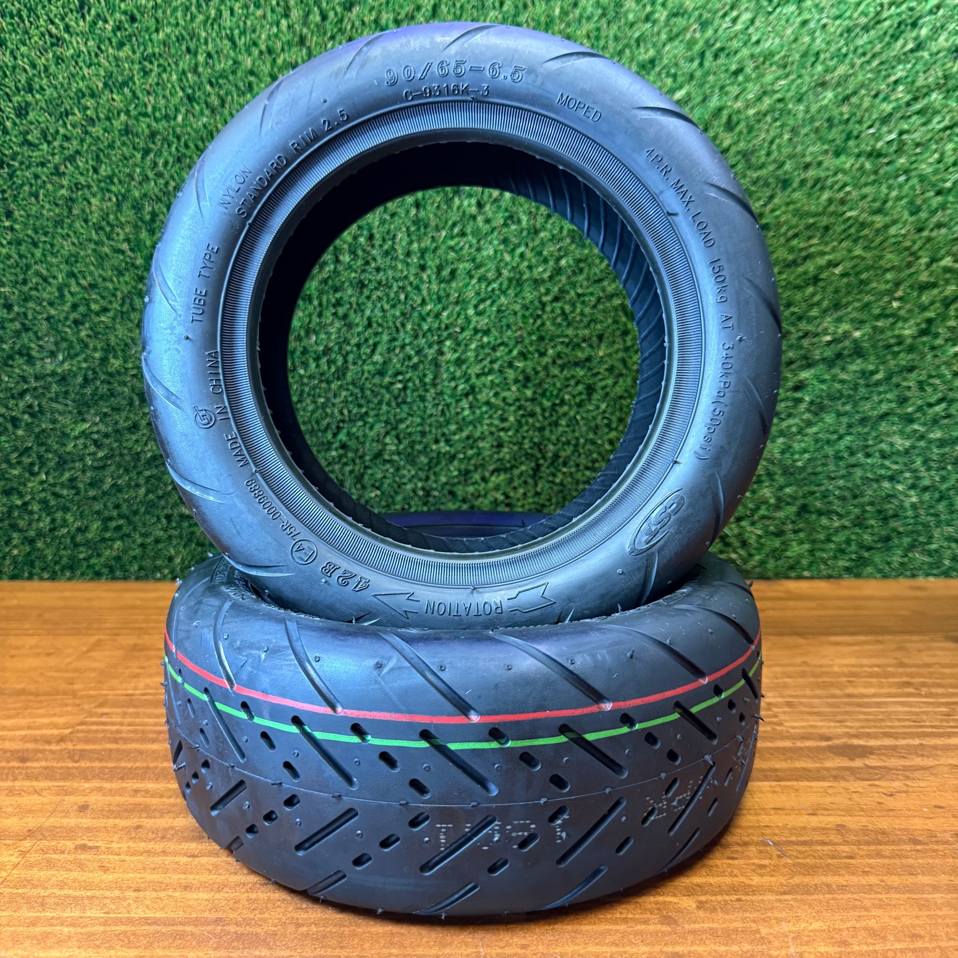 90/65-6.5 Road Tyre Round Edge CST - 11 Inch