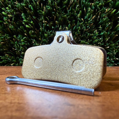 Brake Pads - Rectangle 39.5mm x 24mm (Type 6) All-Metal (Gold)