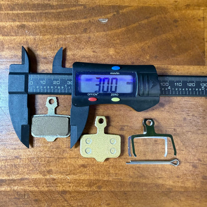Brake Pads - Rectangle Crown 30mm x 33mm (Type 3) BRAKE PAD WIDTH