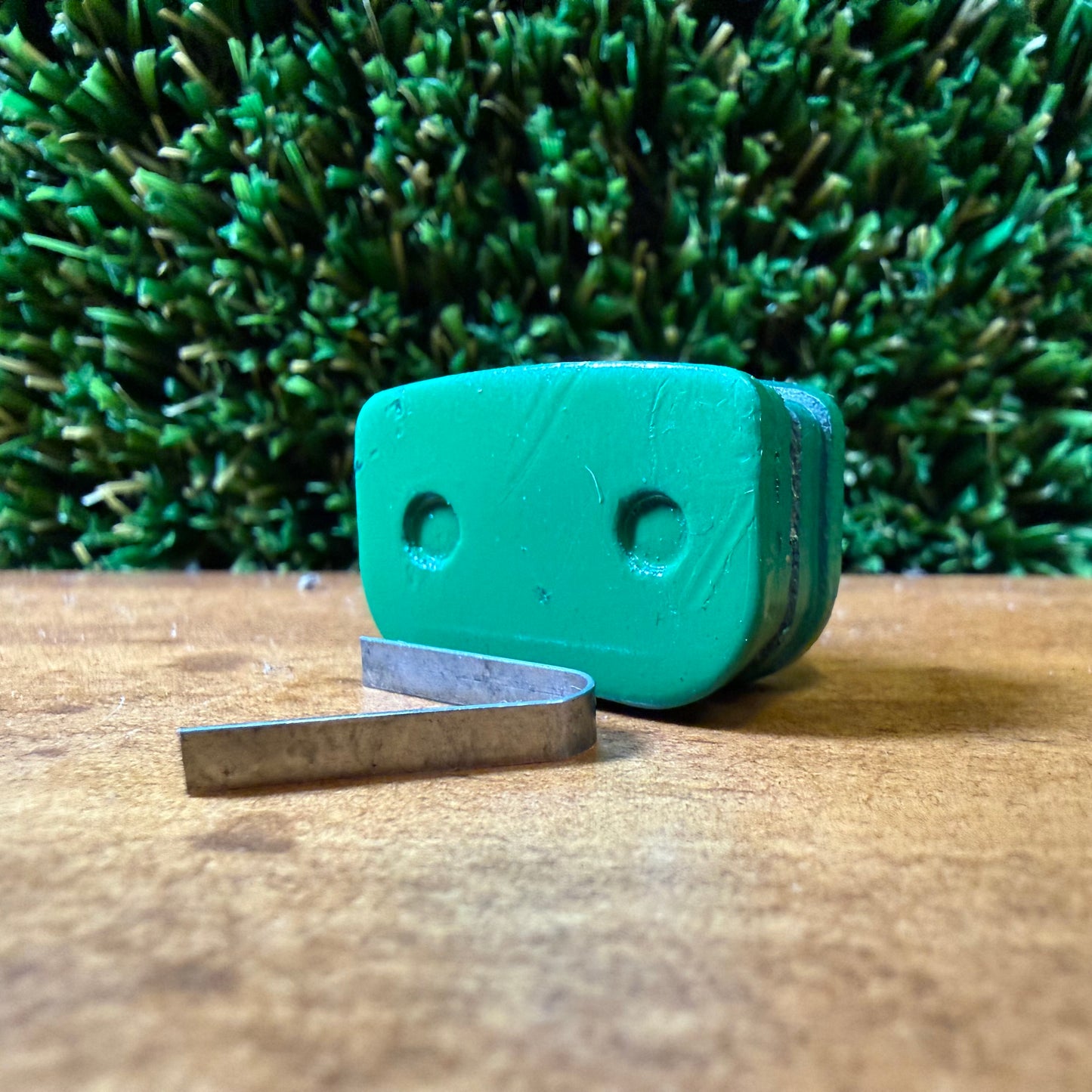 Brake Pads - Rectangle Slotted 27.5mm x 18mm (Type 5) Ceramic (Green) 