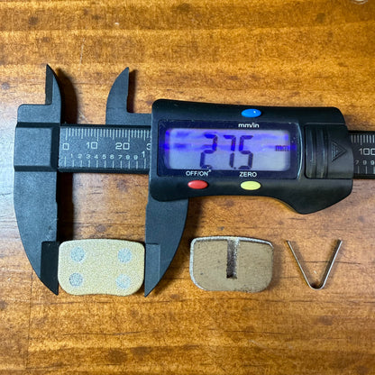 Brake Pads - Rectangle Slotted 27.5mm x 18mm (Type 5) Width 