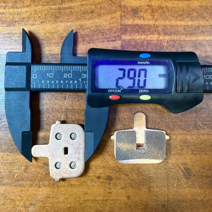 Brake Pads - Rectangle Slotted 34mm x 29mm (Type 14) Height 