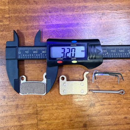 Electric Scooter Brake Pads - Rectangle Hook 32mm x 26mm (Type 2) Width