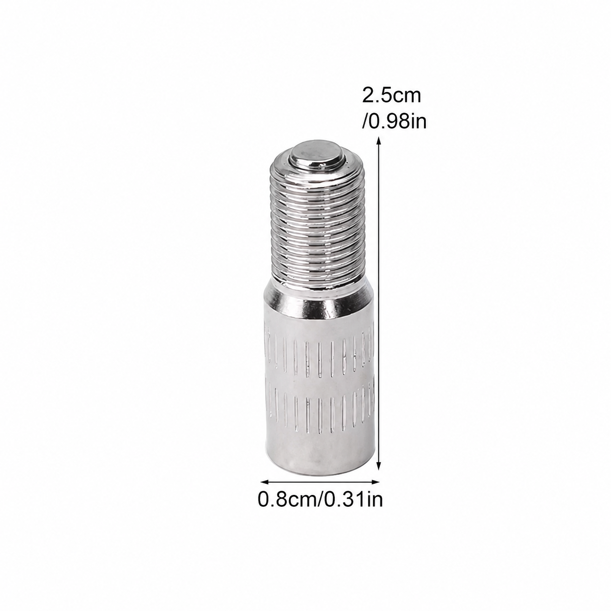Schrader Valve Stem Extender - Straight 25mm