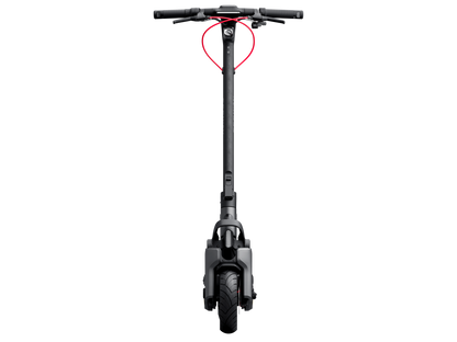 Front view of the Segway Ninebot MAX G3 with headlight and handlebars
