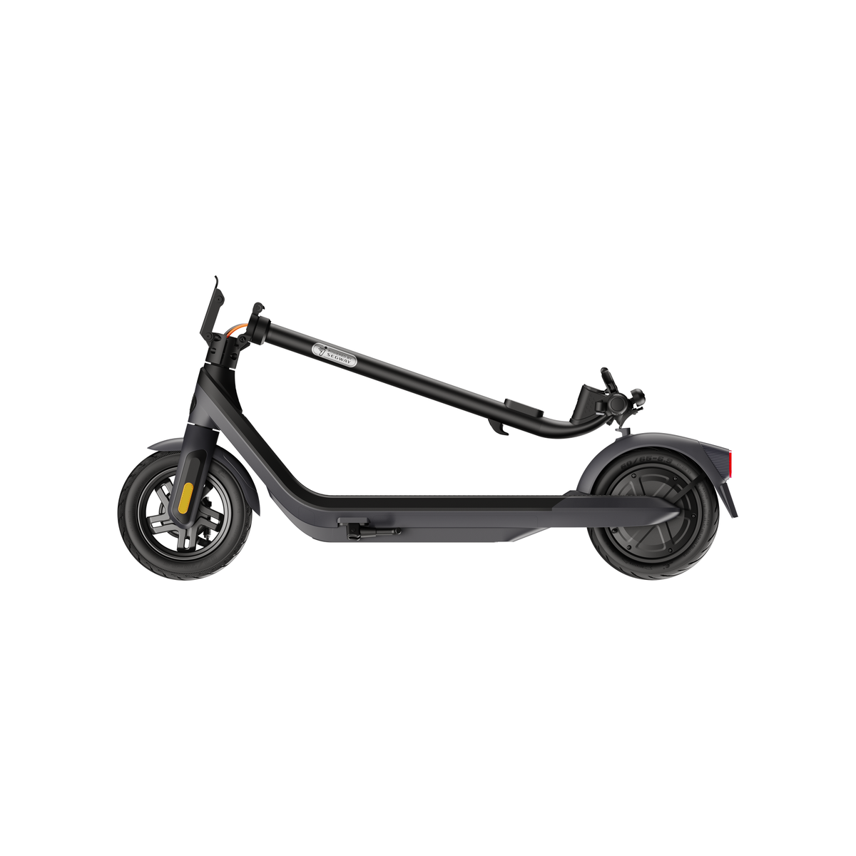 Segway Ninebot E2 Pro with the stem folded for storage