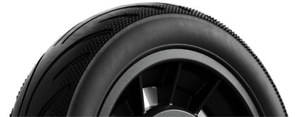 Close-up of the Segway E3 10-inch tubeless tyre tread