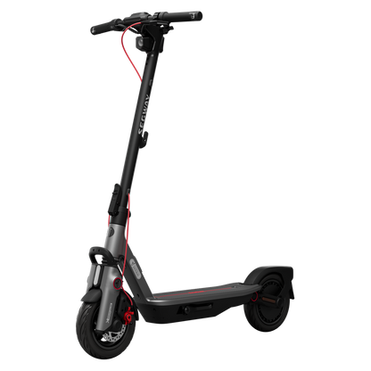 Segway Ninebot F3 electric scooter viewed from the opposite front angle