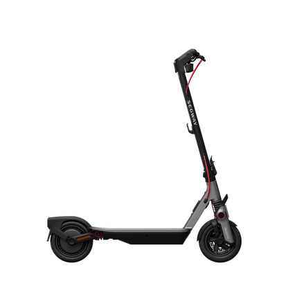 Opposite side profile of the Segway Ninebot F3 Pro electric scooter