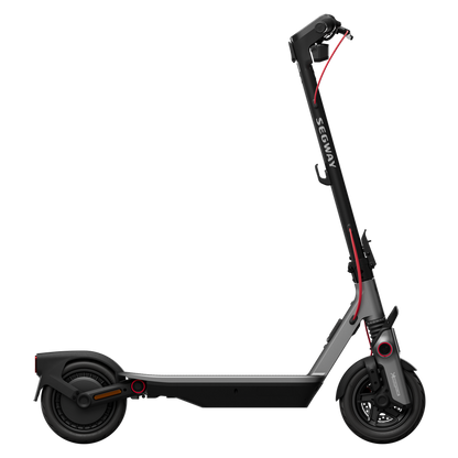 Segway Ninebot F3 electric scooter, opposite side profile.