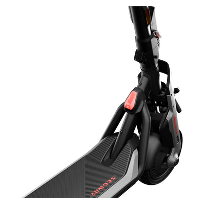 Segway Ninebot GT3 electric scooter — front suspension and deck detail