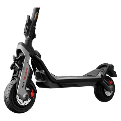 Segway Ninebot GT3 PRO electric scooter — front suspension and foot deck detail