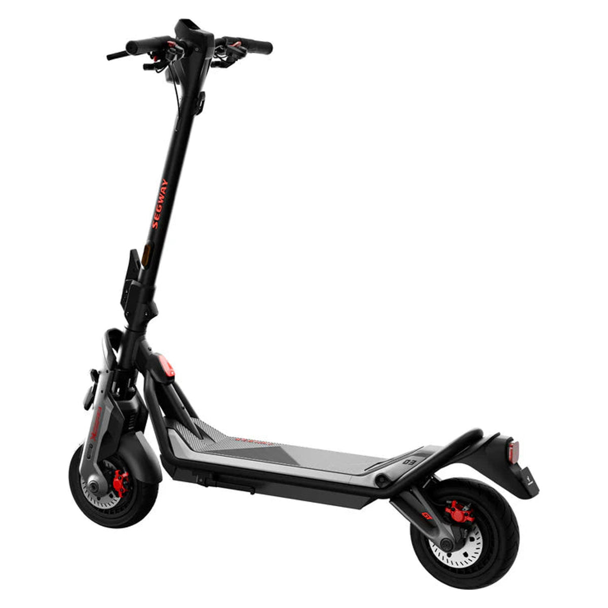 Segway Ninebot GT3 PRO electric scooter — rear three-quarter view showing the deck and rear wheel