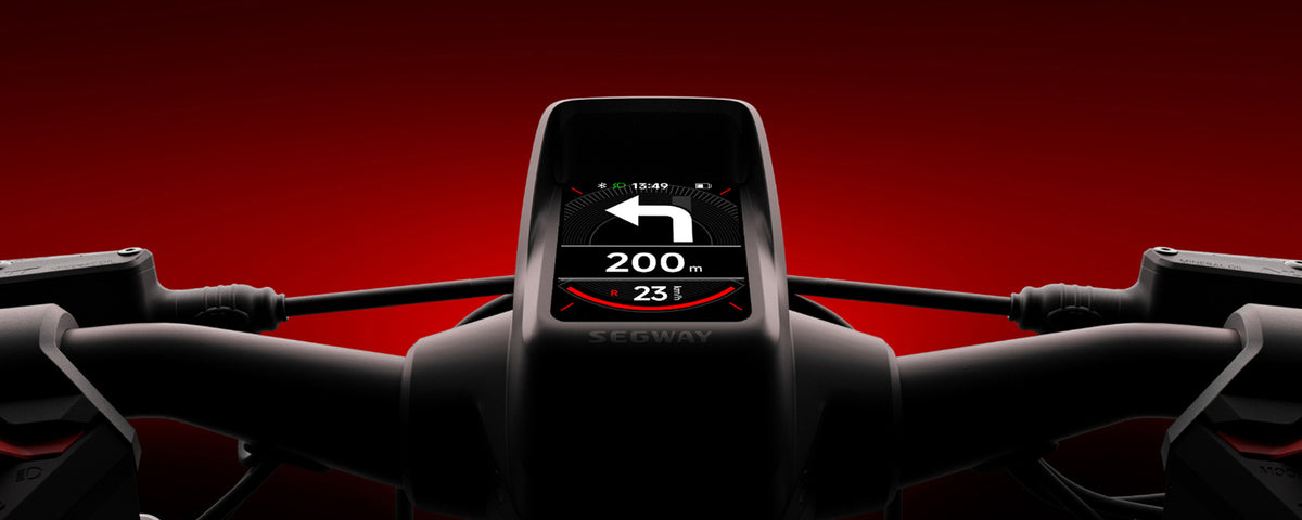 Segway Ninebot GT3 PRO electric scooter — 2.4-inch TFT display with navigation shown