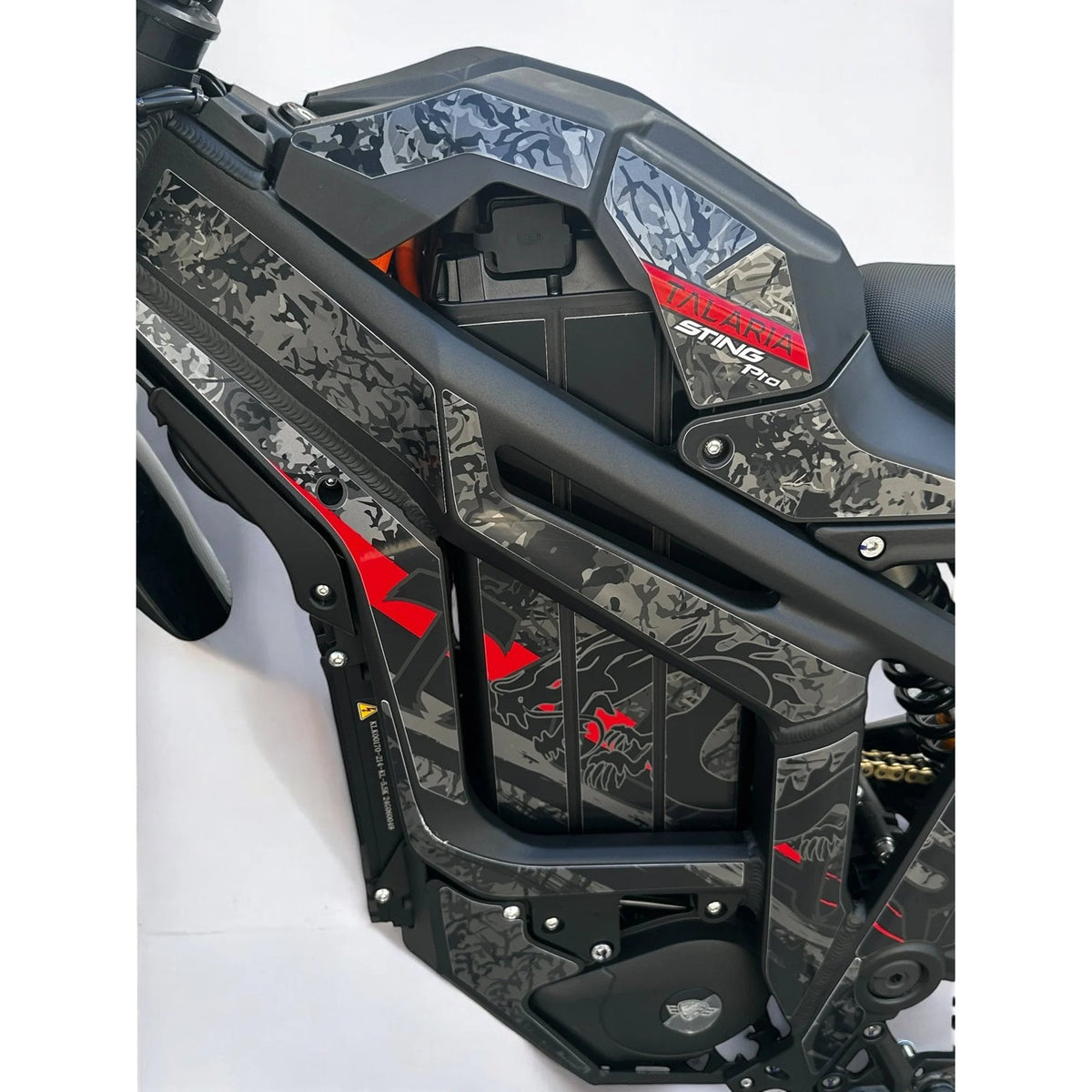 Talaria Sting PRO L1e TL5500 battery housing and frame graphics.