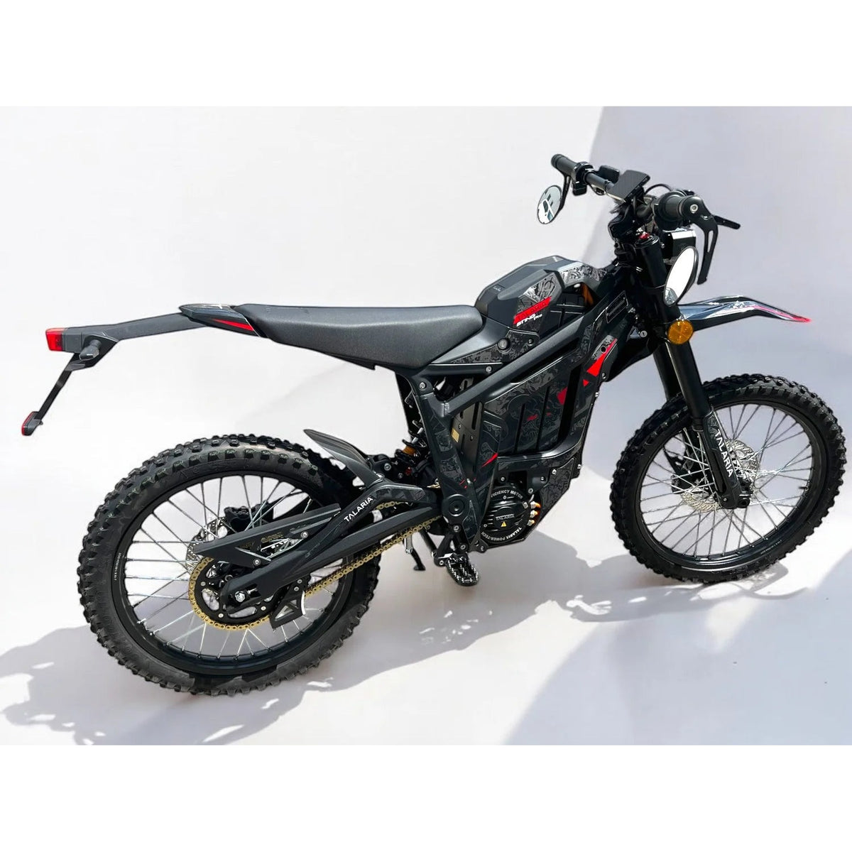 Talaria Sting PRO L1e TL5500 complete right-side profile with mirrors and number plate bracket.